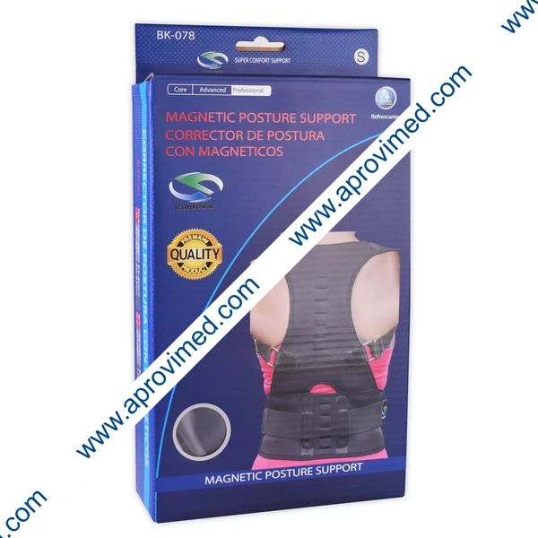 CORRECTOR DE POSTURA CON MAGNÉTICOS Talla CHICA (65-80cm) c/1 Pza.