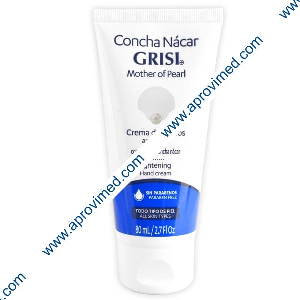 CONCHA NÁCAR GRISI Crema Aclarante p/Manos TUBO 80 ML.
