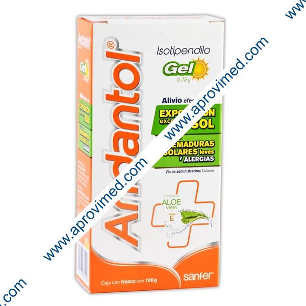 ANDANTOL GEL Fco. 100 G. 0.75 G/100 G.