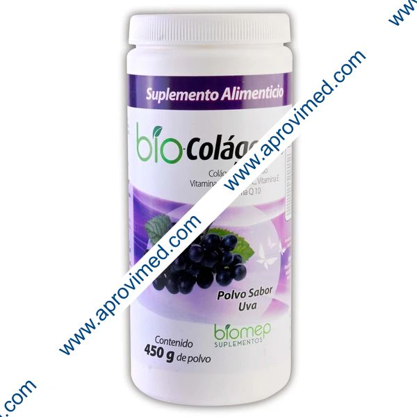BIO-COLÁGENO POLVO Sabor Uva BOTE c/450 G.