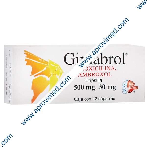 GIMABROL c/12 CAPS. 500/30 MG.