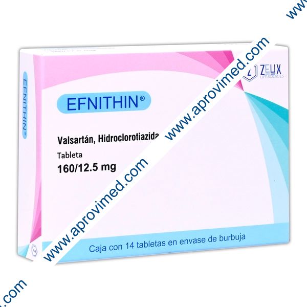 VALSARTÁN/HIDROCLOROTIAZIDA (Efnithin) c/14 TABS. 160/12.5 MG.