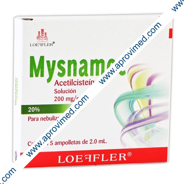 MYSNAMOC SOLUCIÓN p/Nebn. c/5 AMPTAS. 2 ML. 200 MG/1 ML.