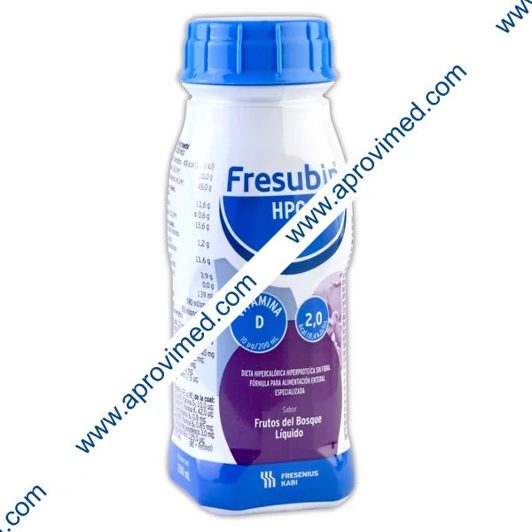 FRESUBIN HPC LÍQUIDO Sabor Frutos del bosque 200 ML. 2 Kcal/1 mL.