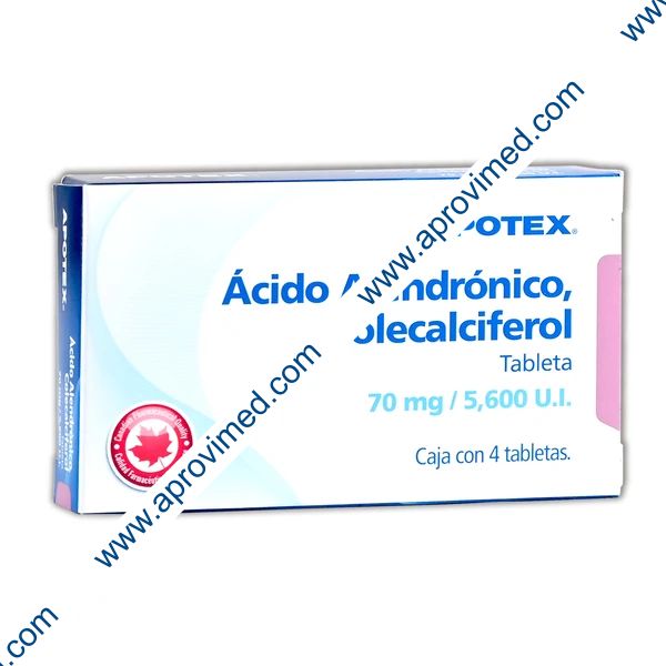 ÁCIDO ALENDRÓNICO/COLECALCIFEROL c/4 TABS. 70 MG/5600 U.I.