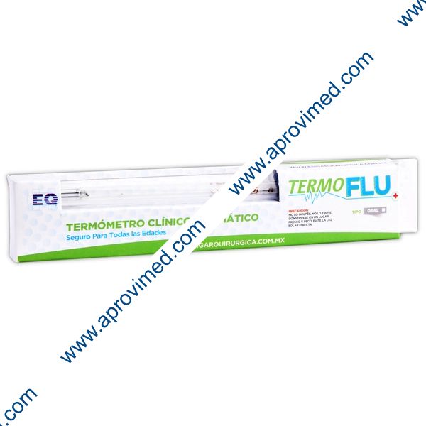 TERMÓMETRO CLÍNICO Prismático ORAL (TermoFlu) c/1 Pza.