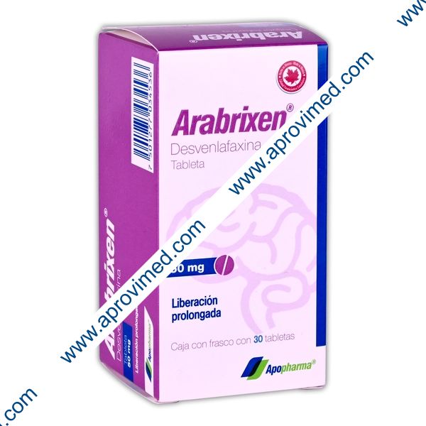 ARABRIXEN Cja/Fco. c/30 TABS. L.P.  50 MG.