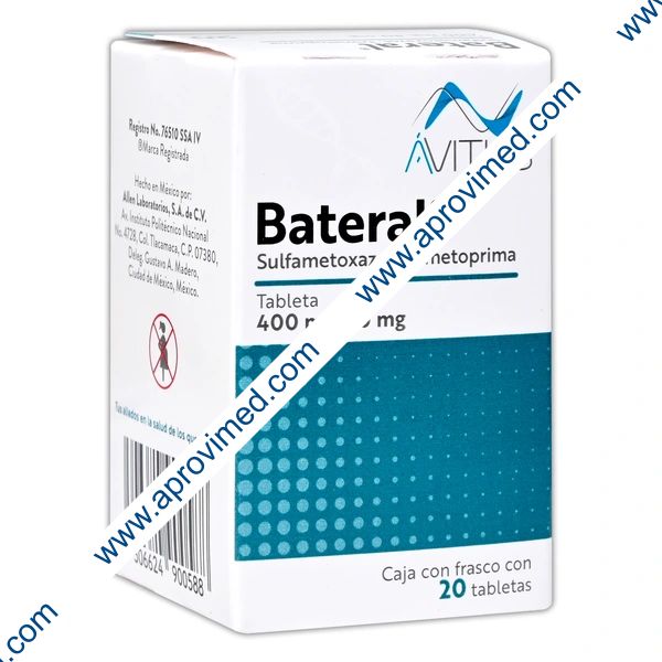 BATERAL Cja/Fco. c/20 TABS. 400/80 MG.