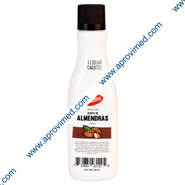 ACEITE de ALMENDRAS Clásico (Jaloma) Fco.  60 ML.