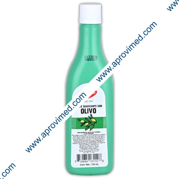 ACEITE SUAVIZANTE c/OLIVO (Jaloma) Fco. 120 ML.