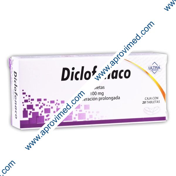 DICLOFENACO (Ultra) c/20 TABS. L.P. 100 MG.