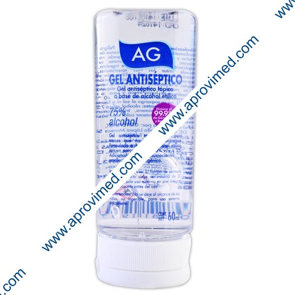 GEL ANTIBACTERIAL p/MANOS al 75% (AG) Fco. c/  60 ML.