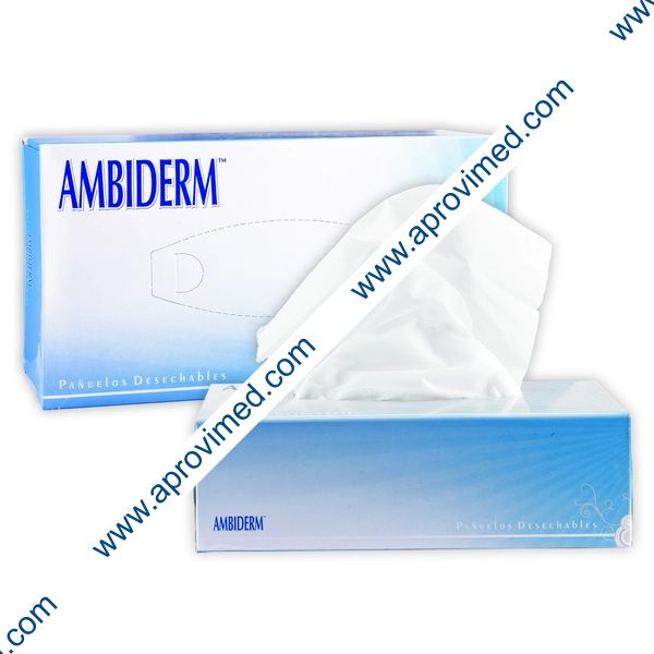 PAÑUELOS DESECHABLES (Ambiderm) Caja c/180 Pzs.