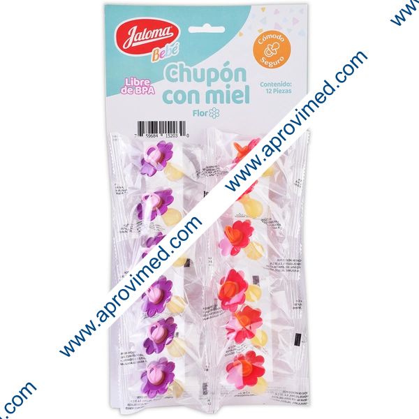 CHUPÓN CON MIEL FLOR (Jaloma) Cartera c/12 Pzs.