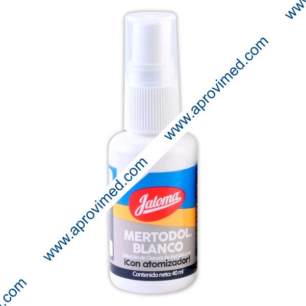 MERTODOL BLANCO SOL. c/Atomizador Fco. 40 ML.