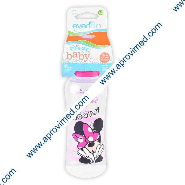BIBERÓN FLUJO LENTO "Disney" c/MAMILA 8 OZ/240 ML.