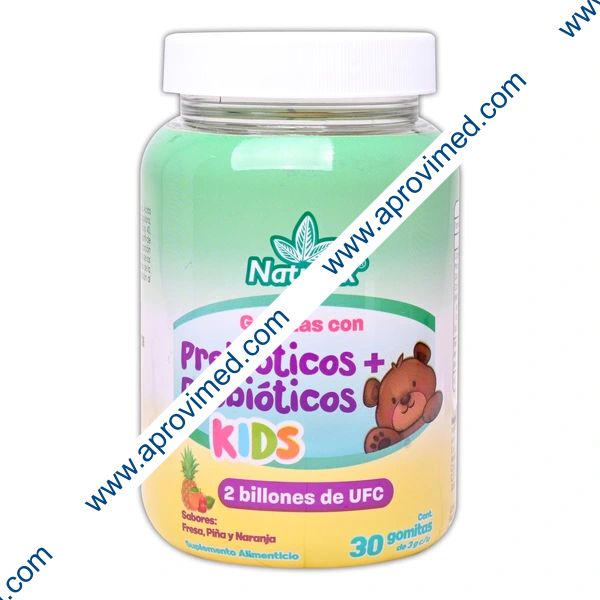 PREBIÓTICOS+PROBIÓTICOS KIDS (Naturex) Sabs. F/P/N. Fco. c/30 GOMITAS. 3 G.