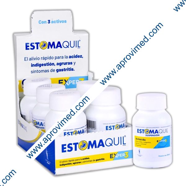 ESTOMAQUIL EXper3 SUSP. Fco.  30 ML. Display c/6 Pzs. 2.67-1.67-1.00 G/100 ML.