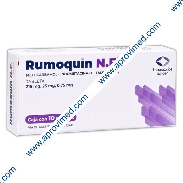 RUMOQUIN N.F. c/10 TABS. 215/25/0.75 MG.