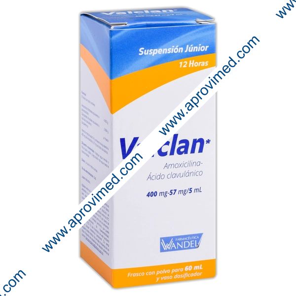 VALCLAN 12H. SUSP. Junior Fco. 60 ML. 400-57 MG/5 ML.