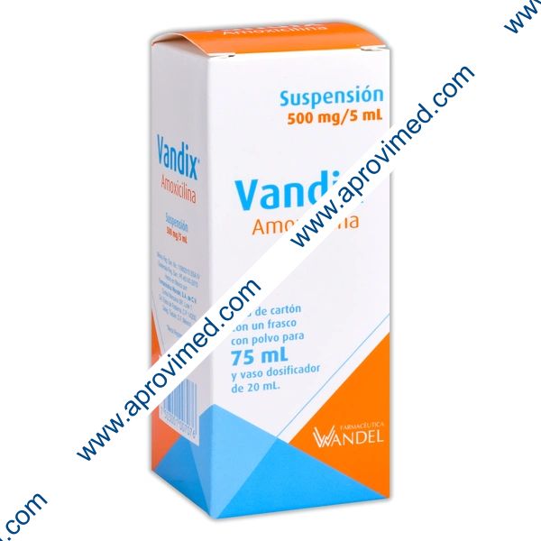 VANDIX SUSP. Fco. 75 ML. 500 MG/5 ML.