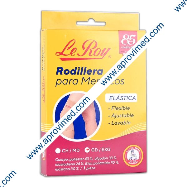 RODILLERA ELÁSTICA p/MENISCOS (Le Roy) T: Gde/ExGde. 39-42cm. c/1 Pza.