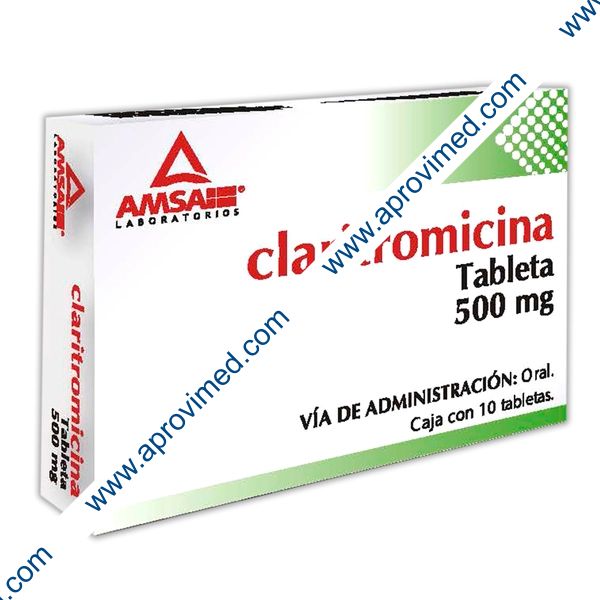 CLARITROMICINA (Amsa) c/10 TABS. 500 MG.