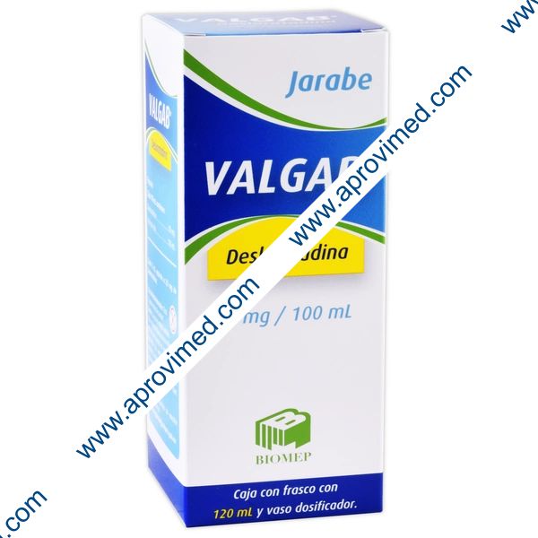 VALGAB JARABE Fco. 120 ML. 50 MG/100 ML.