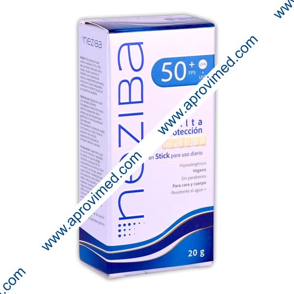 NEZIBA Protector Solar En STICK FPS50+UVA/UVB Barra c/20 G.