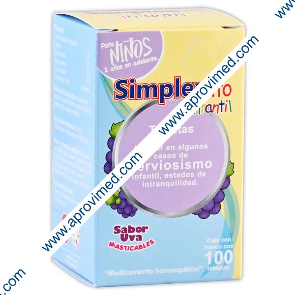 SIMPLEX-ito Infantil c/100 PASTILLAS 3D/3D/3D/3D.