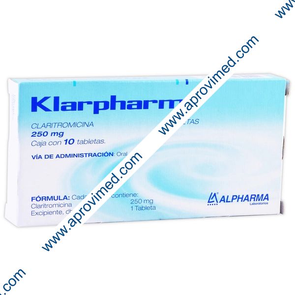 KLARPHARMA c/10 TABS. 250 MG.