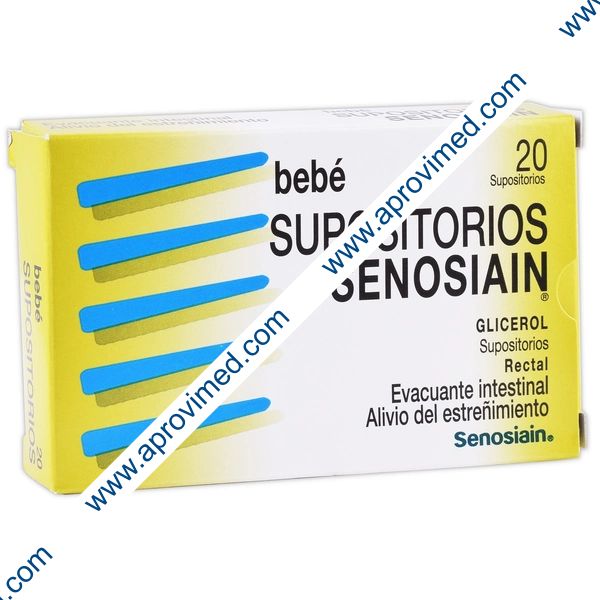 SUPOSITORIOS SENOSIAIN BEBE c/20 SUPS. 1.478 G.