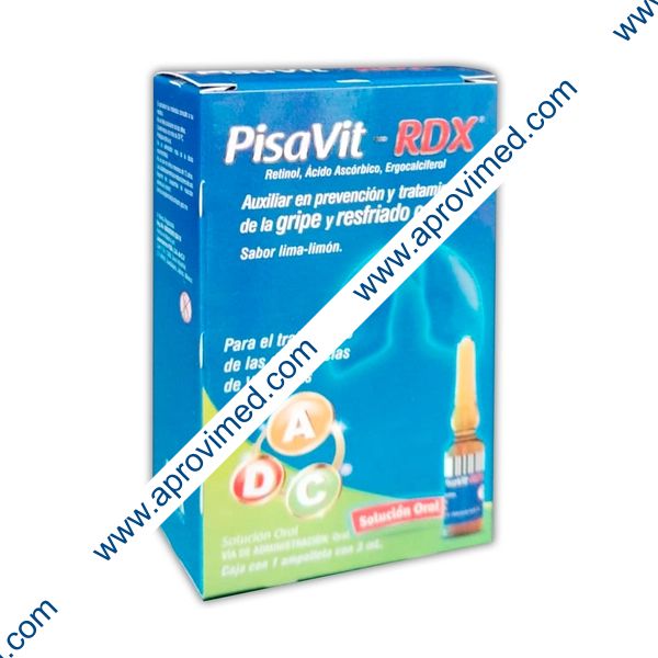 PISAVIT-RDX Sol. Ingerible c/1 AMPTA. 3 ML. 6000 UI/1200 UI/499.65 MG.