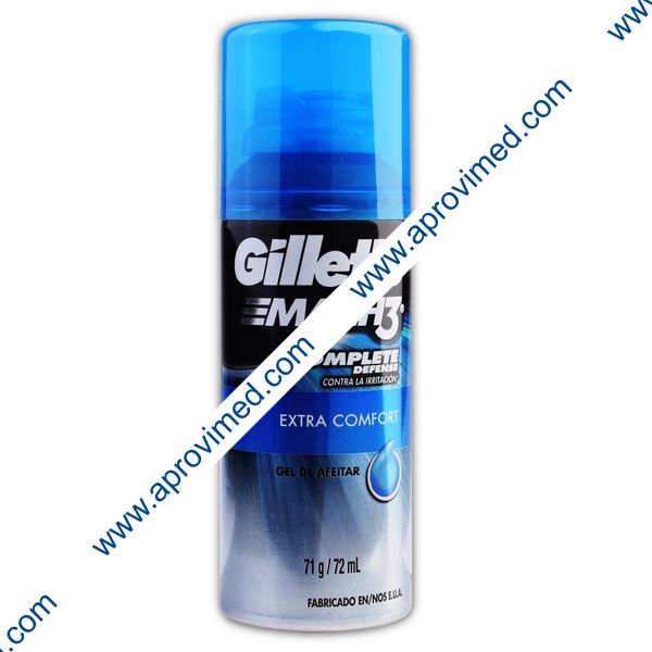 GILLETTE MACH-3 Gel de Afeitar COMPLETE DEFENSE Fco. 71 G/72 ML.