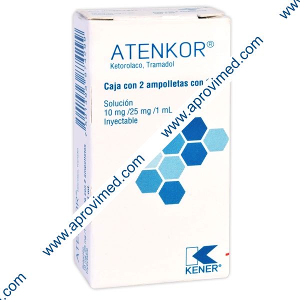 ATENKOR Sol. Iny. c/2 AMPTAS. 10-25 MG/1 ML.