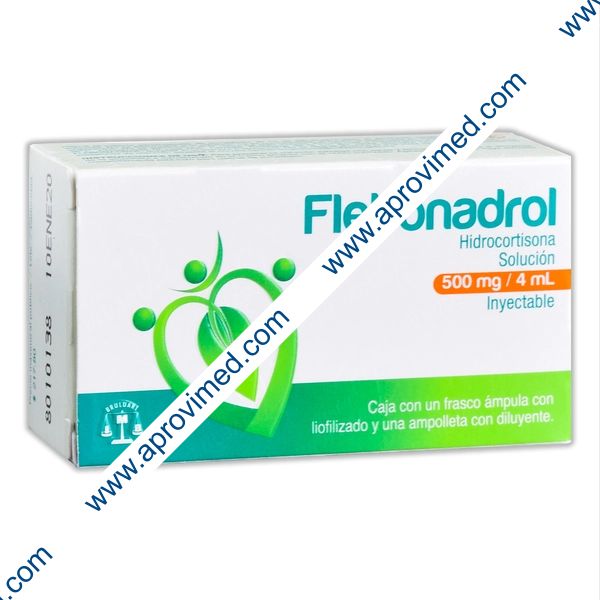 FLEBONADROL Sol. Iny. c/1 FCO. AMP. 500 MG/4 ML.