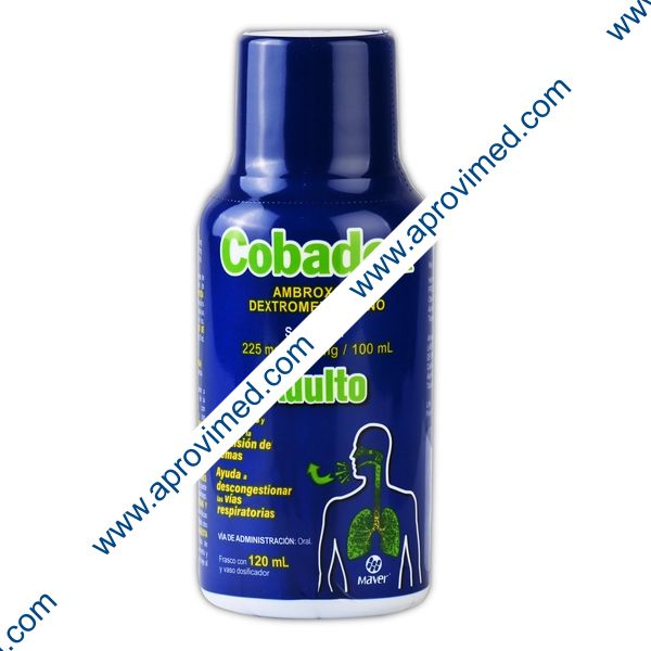 COBADEX SOL. Adulto Fco. 120 ML. 225-225 MG/100 ML.