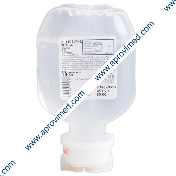 DEXTRALPHA Sol. Iny.  5% Frasco  100 ML.