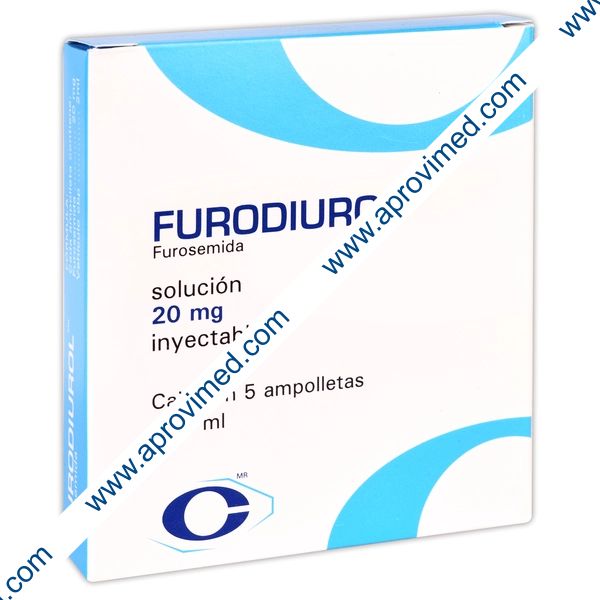 FURODIUROL Sol. Iny. c/5 AMPTAS. 20 MG/2 ML.