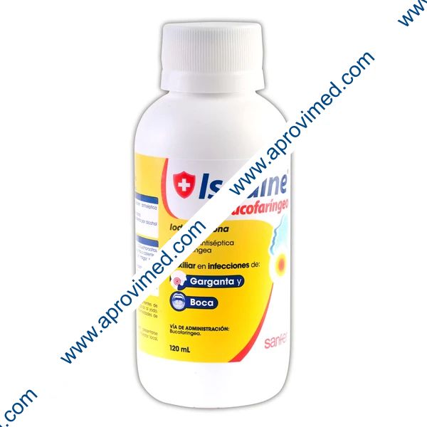 ISODINE BUCOFARÍNGEO Solución Antiséptica Fco. 120 ML. 8 G/100 ML.