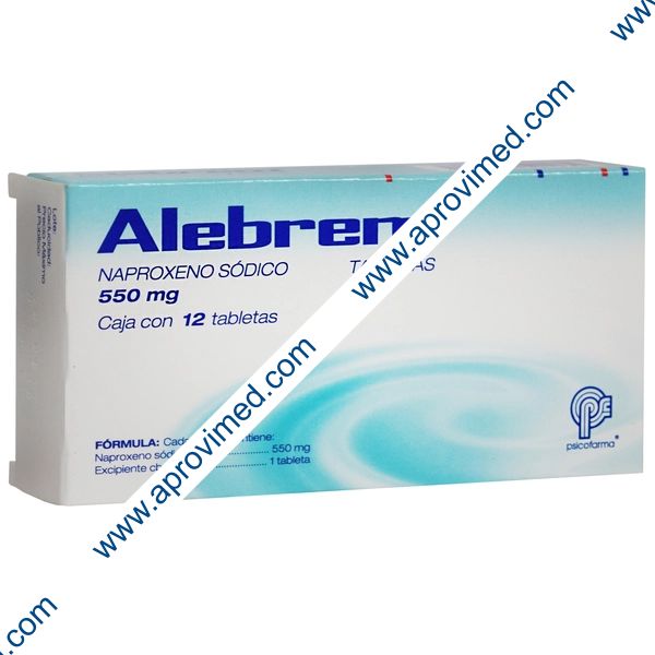 ALEBREM c/12 TABS. 550 MG.