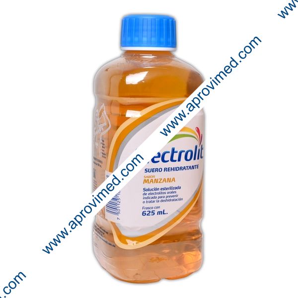 ELECTROLIT Electrolitos Orales SOL. SAB. MANZANA  625 ML.