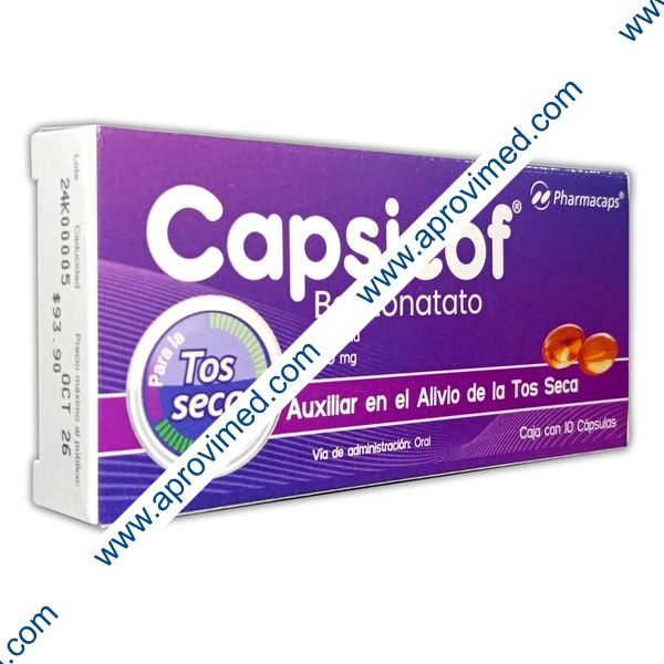 CAPSICOF c/10 CAPS. 100 MG.