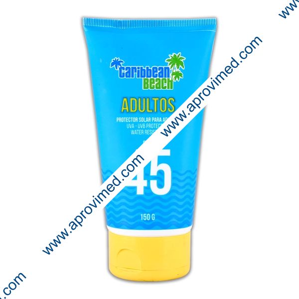 BLOQUEADOR SOLAR (C.Beach) Adultos FPS 45 Crema Tubo c/150 G.