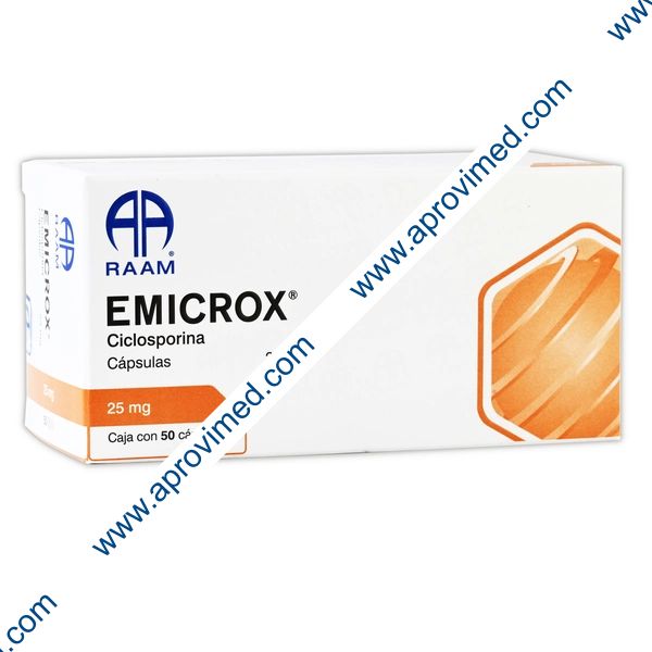 EMICROX c/50 CAPS.  25 MG.