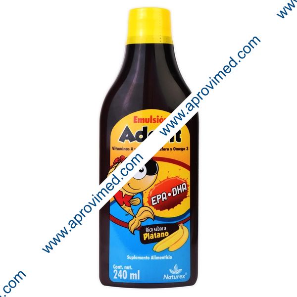 ADEVIT EMULSIÓN Sabor Plátano Fco. 240 ML.