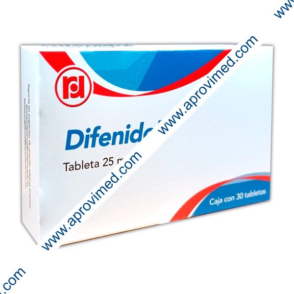 DIFENIDOL (Randall) c/30 TABS. 25 MG.
