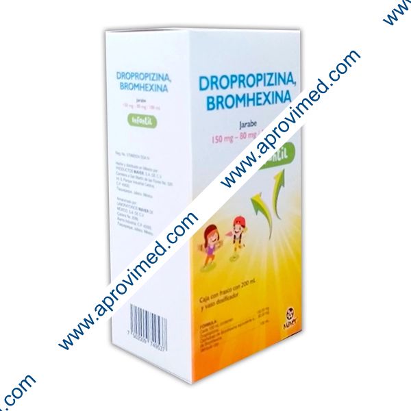 DROPROPIZINA/BROMHEXINA (Maver) Infantil Fco. 200 ML. 150-80 MG/100 ML.