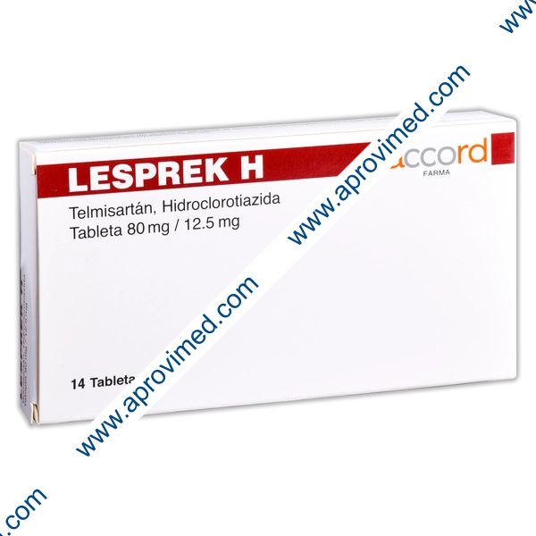 LESPREK H c/14 TABS. 80/12.5 MG.