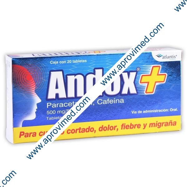 ANDOX+ c/20 TABS. 500/50 MG.